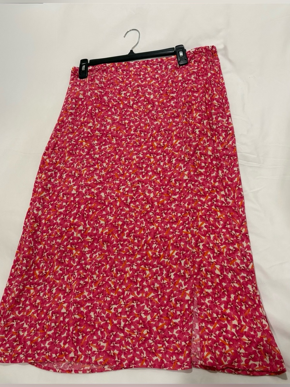 H&M Pink Floral Maxi Skirt